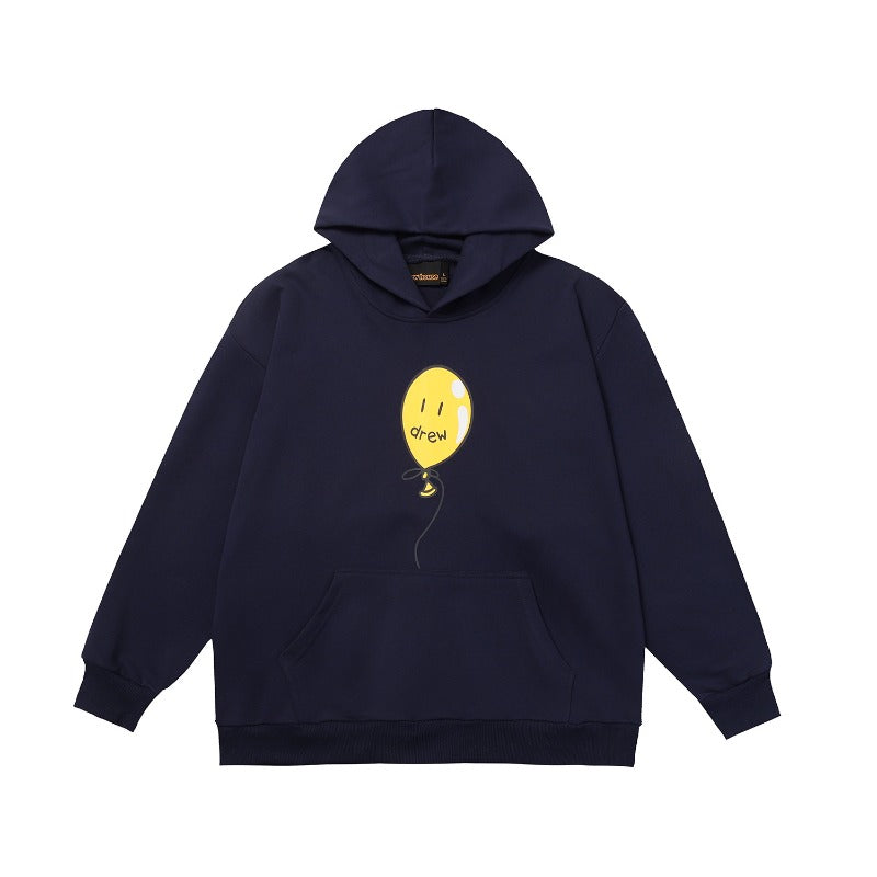Drew house hoodie fall and winter d@ew cartoon balloon pattern hooded sweatshirt