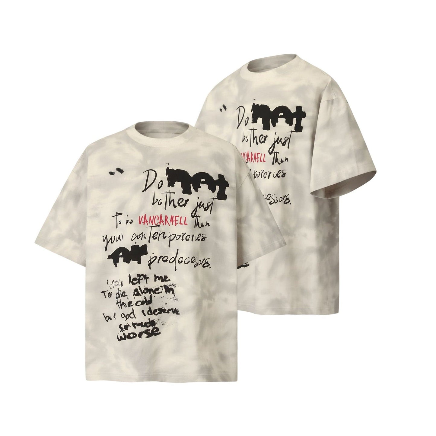 Unisex T-shirts Summer Letter Men's Loose Short Sleeve T-Shirt