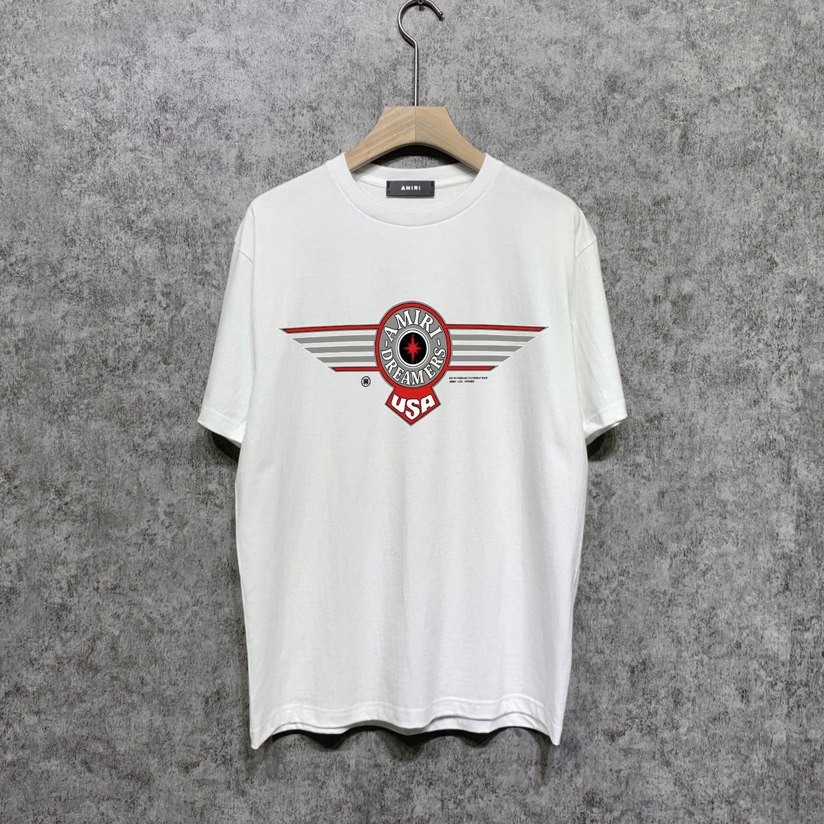 Amiri t shirts flying eagle wings chapter printing short sleeve