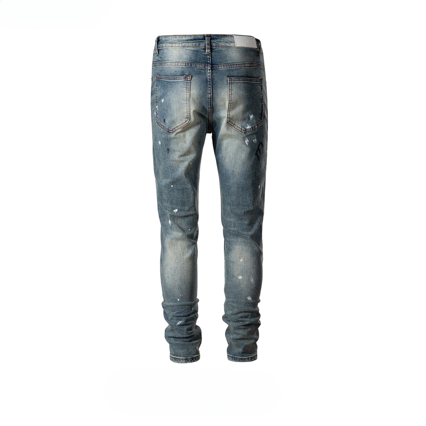 MIJKO Men's Vintage Pants MIJKO Men's and Women's Autumn and Winter Pants Washed Jeans