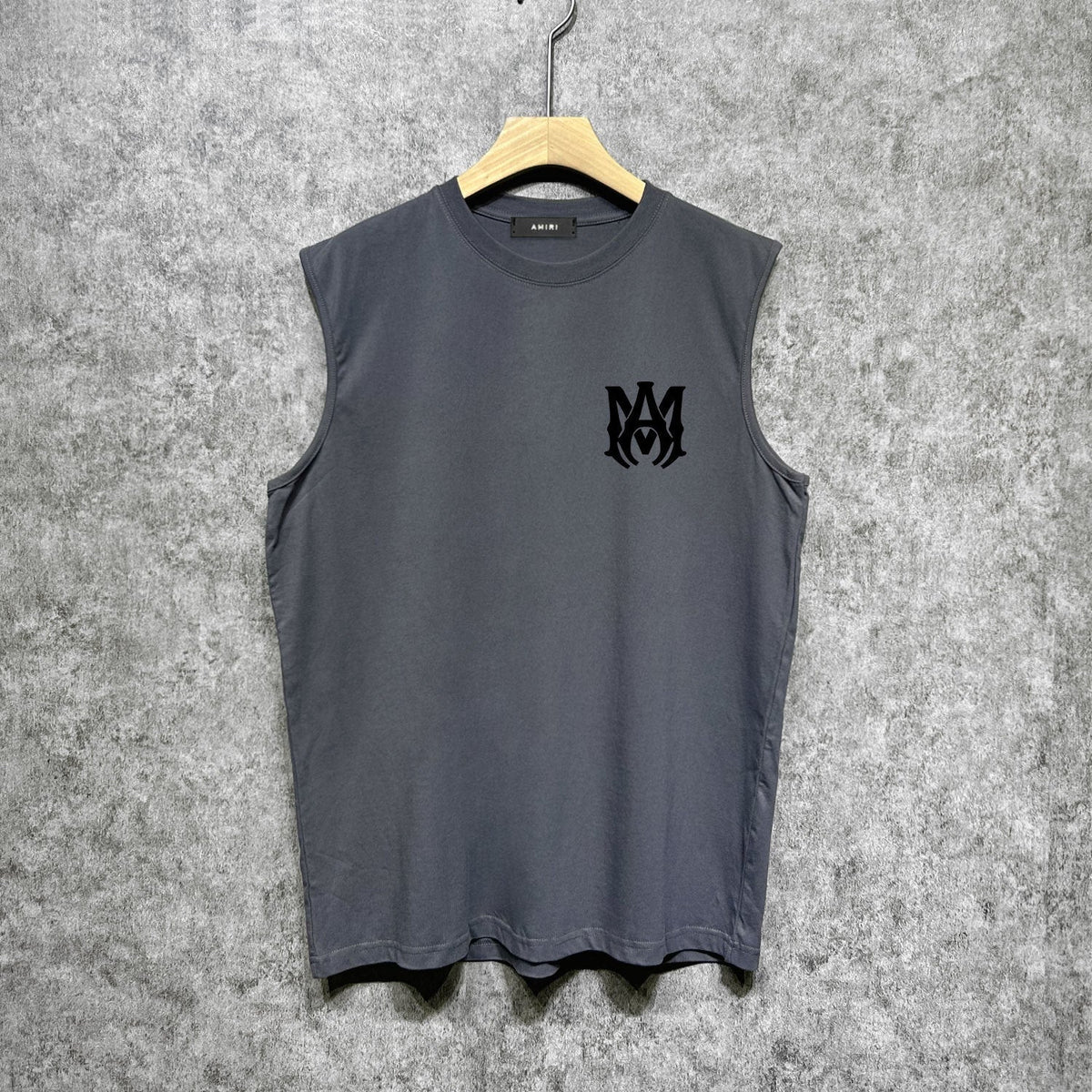 Amiri tank top flat thick letter spider armband printing