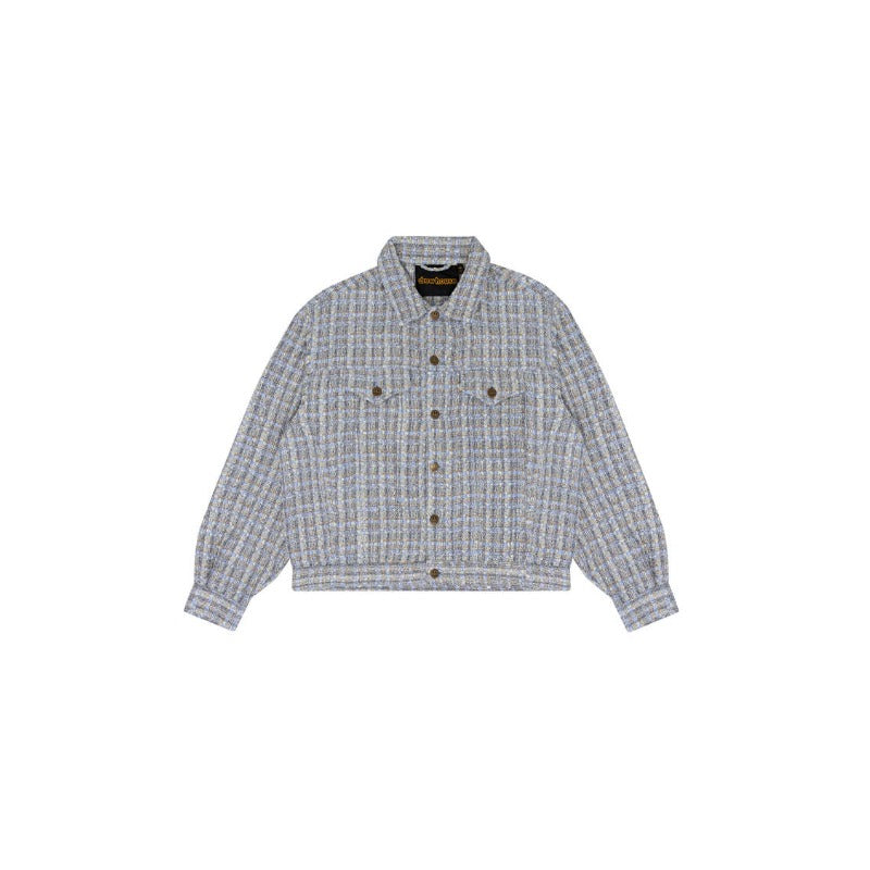 Drew house jacket fall and winter d@ew tweed lapel tweed styleflap pocket pantsjacketoutwear