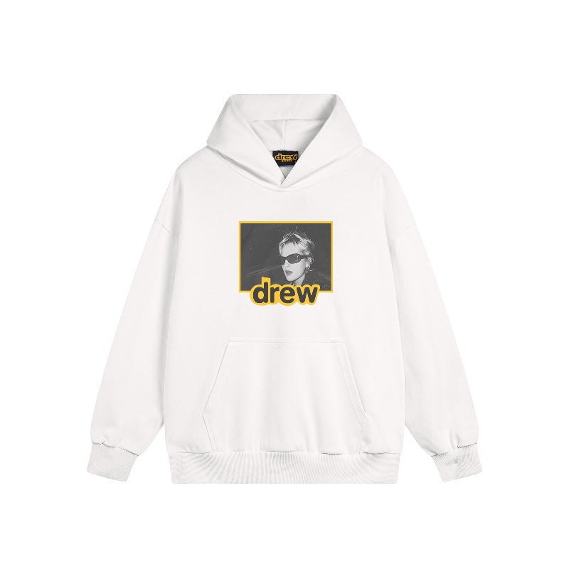 Drew house hoodie fall and winter d@ew cartoon series pattern pullover hooded sweatshirt