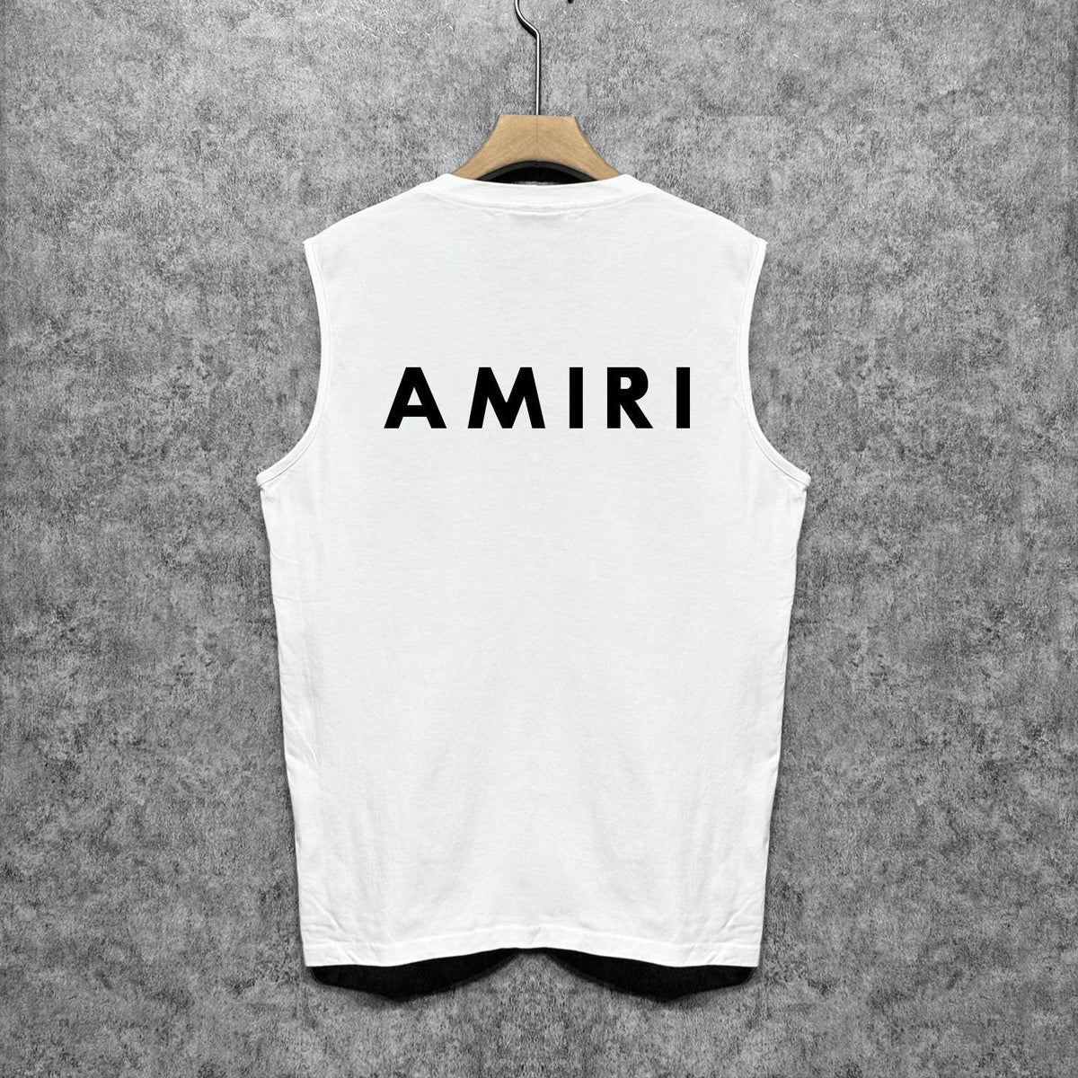 Amiri tank top flat thick letter spider armband printing