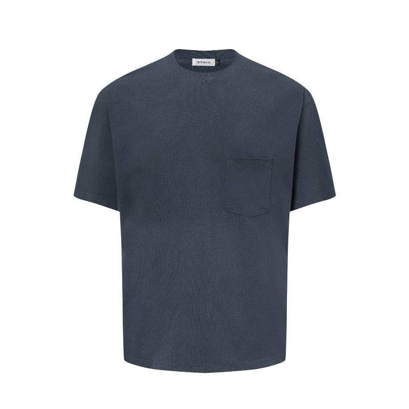 Men's t-shirt - american streetwear summer unisex hand-sprayed vintage design slim-fit premium short sleeve tee