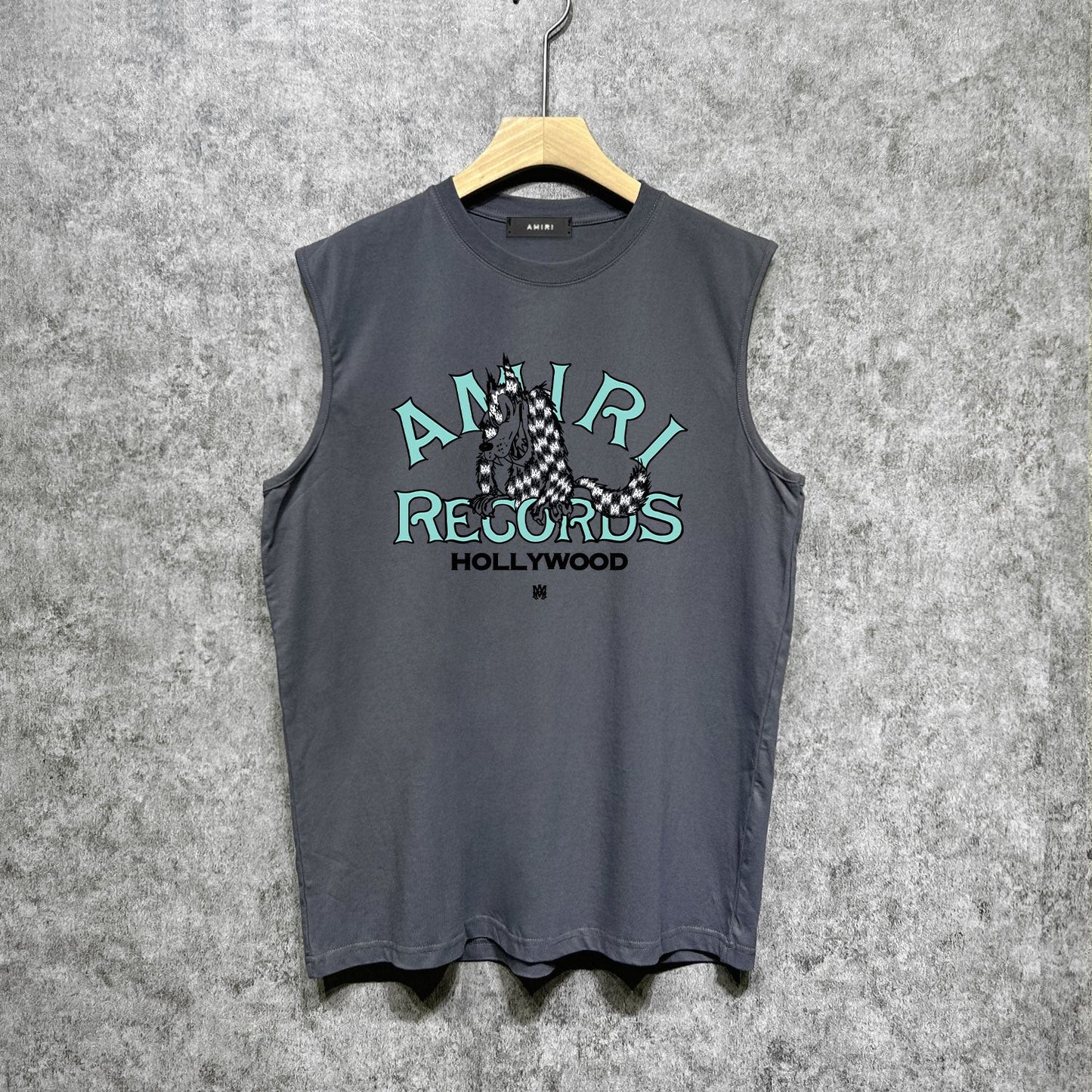 Amiri tank top big bad wolf letterprinting