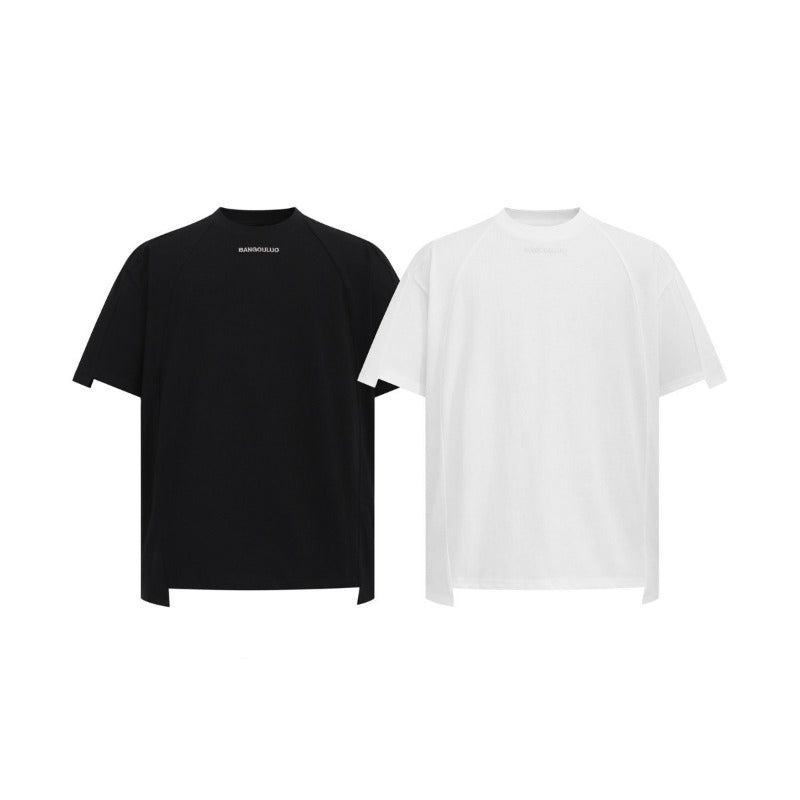 Men's t-shirt: american streetwear summer unisex deconstructed high-end embroidered design, men's loose fit short sleeve tee