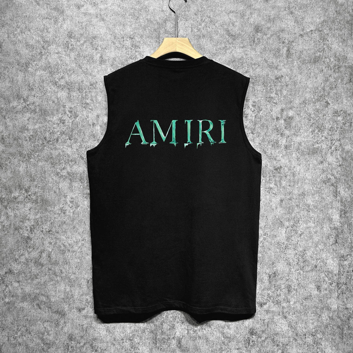 Amiri tank top splash paint simple letterprinting