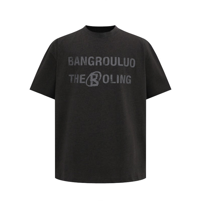 Men's t-shirt - american streetwear style, summer unisex, premium logo letter design, men's loose fit short sleeve tee