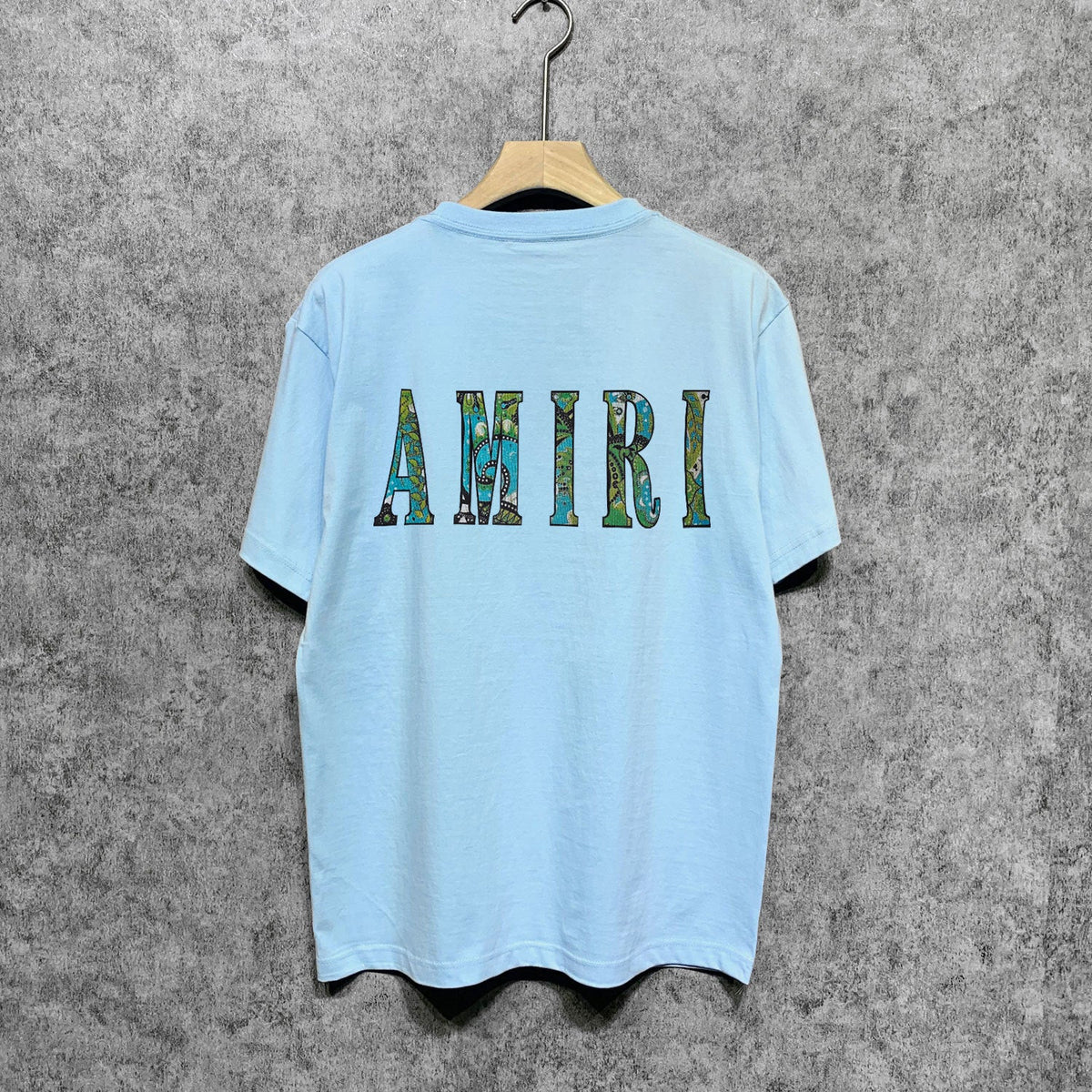 Amiri t shirts camouflage letterprinting short sleeves