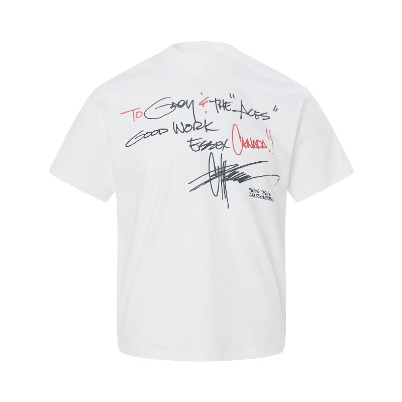 Men's t-shirt - american retro unisex solona cool-touch letter print design - men's high street slim fit short sleeve tee