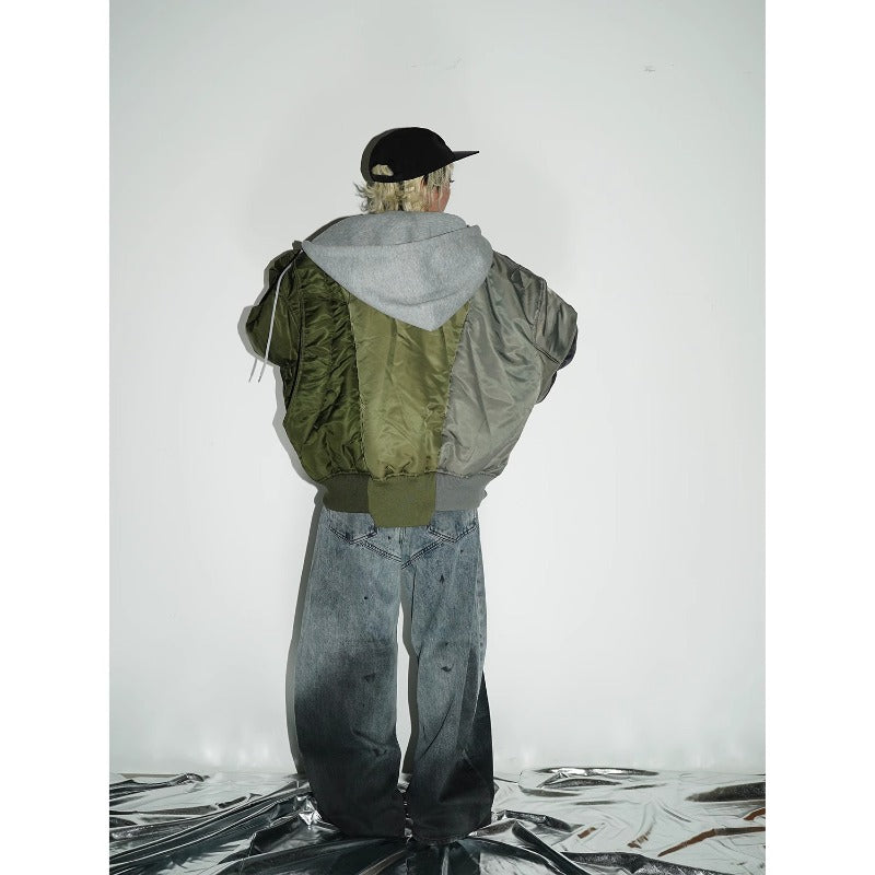 Women jeans retro splash ink graffiti loose