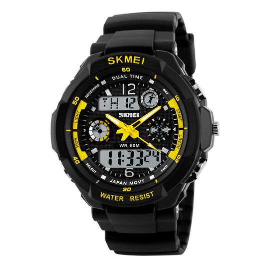 Analog-Digital Watch Mountaineering Outdoor Sports Waterproof Electronic Watch