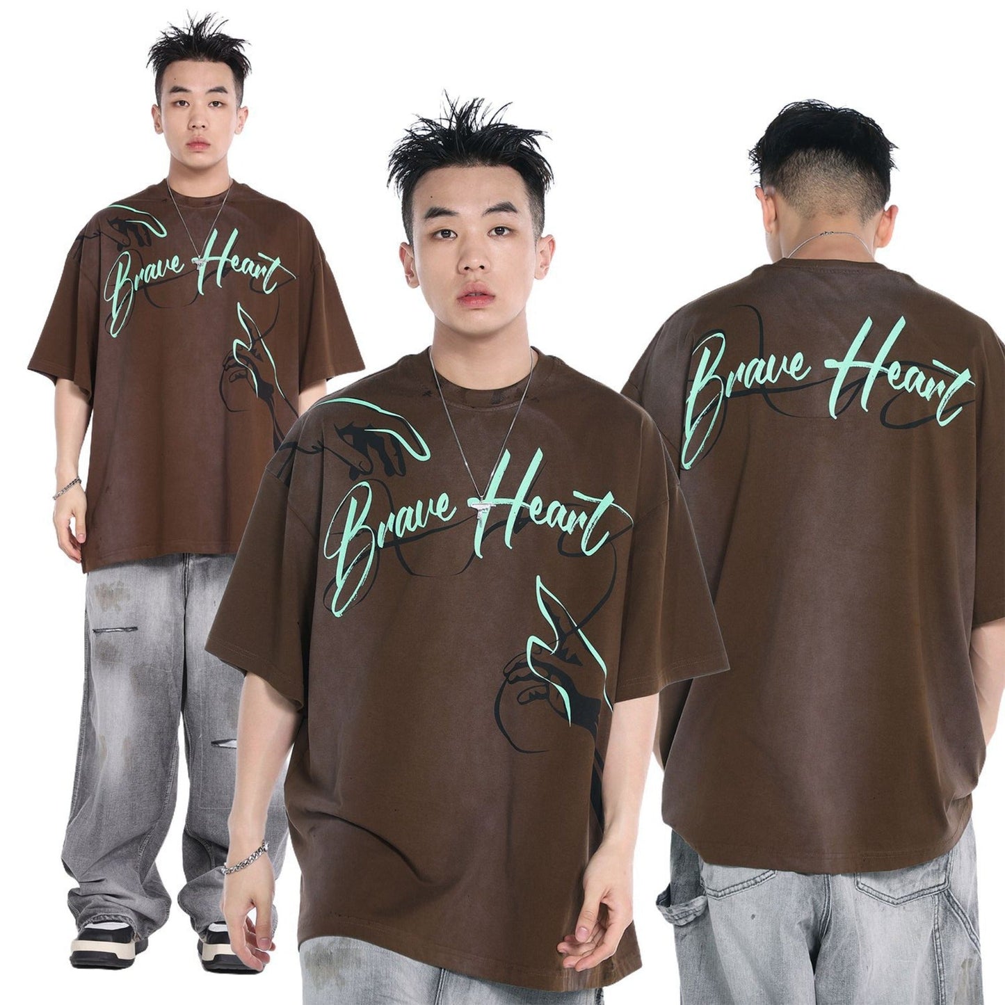 Unisex T-shirts Summer Men's Loose Short Sleeve T-Shirt