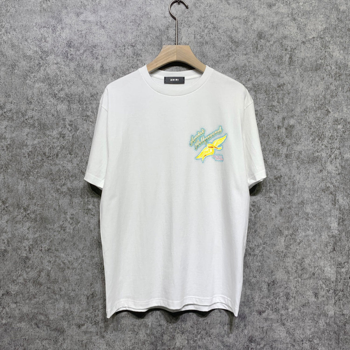 Amiri t shirts star point wings printing short sleeve