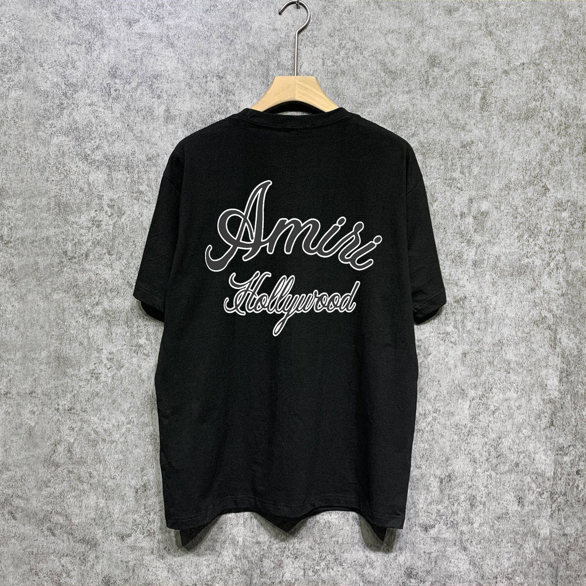 Amiri t shirts letter padded printing short sleeves