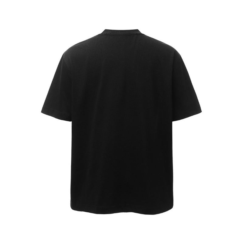 Men's t-shirt - american retro heavyweight double yarn creative graphic print design - men's high street loose fit short sleeve tee