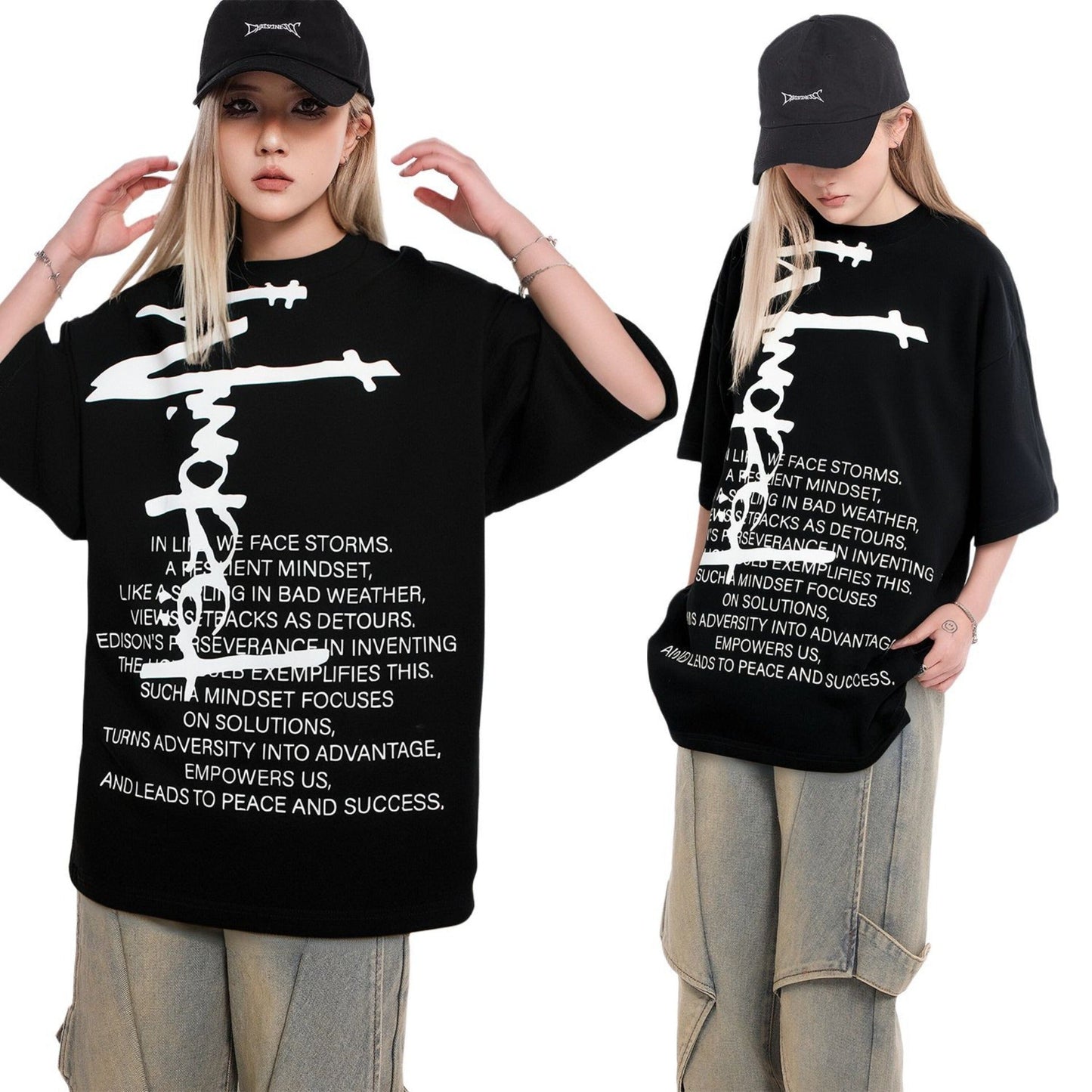 Unisex T-shirts Summer Men's Loose Crew Neck Short Sleeve T-Shirt