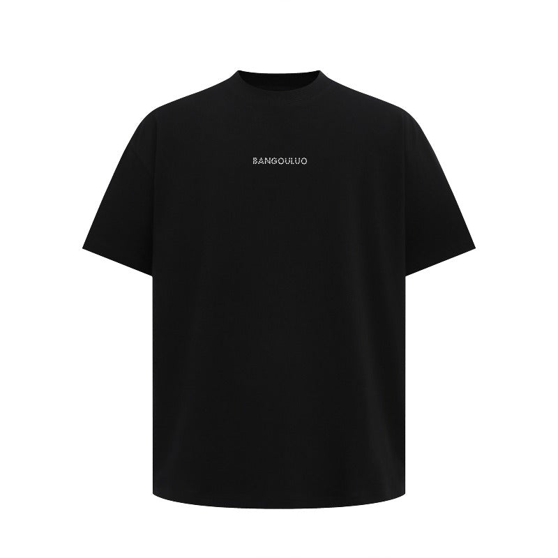 Men's t-shirt: american streetwear summer unisex premium minimalist logo graphic design loose fit short sleeve tee