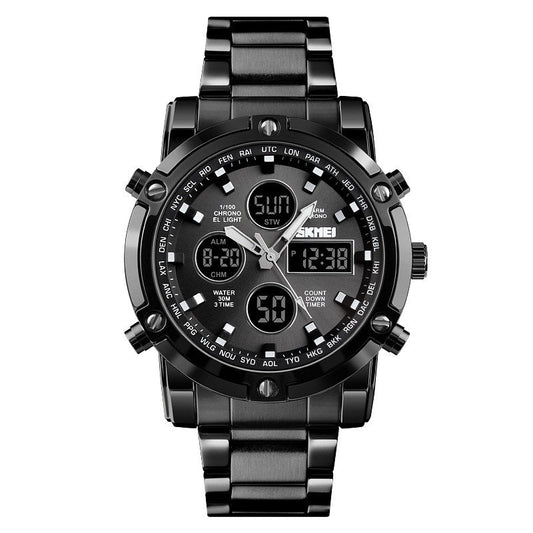Analog-Digital Watch Fashion Business Waterproof Men's Electronic Watch