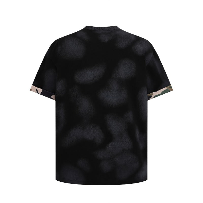 Men's t-shirt: american streetwear style, summer minimalist, premium patch embroidery design, men's relaxed fit short sleeve tee