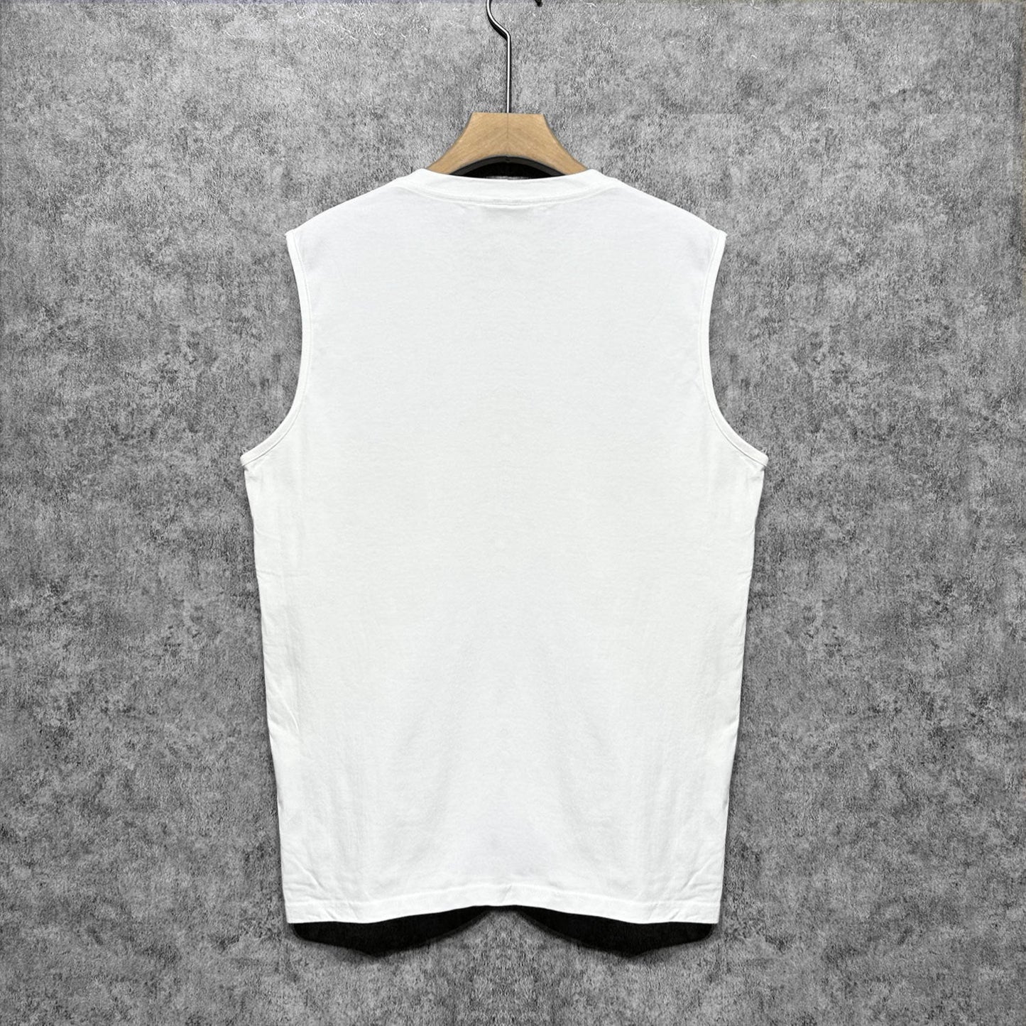 Amiri tank top gray gradient letterprinting
