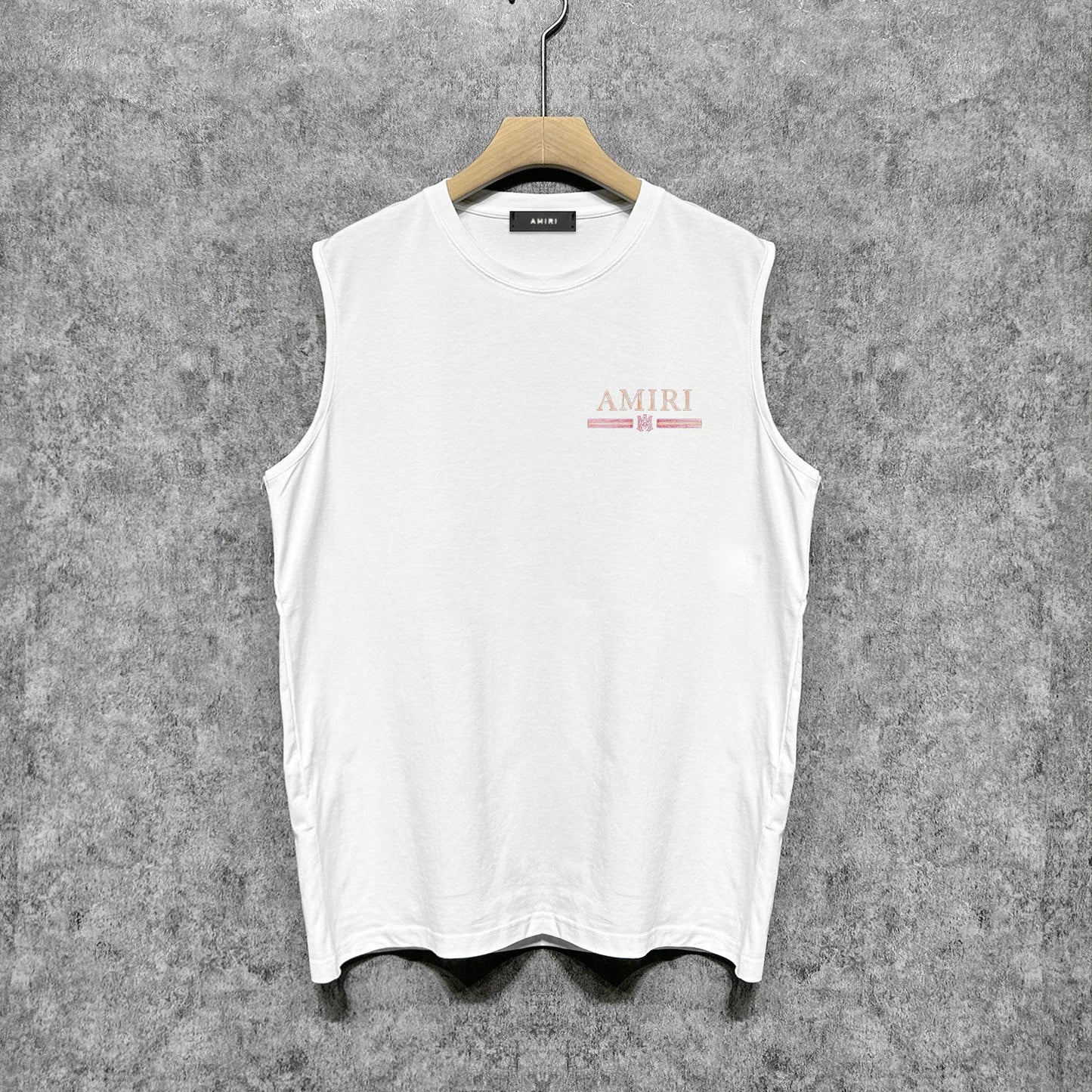 Amiri tank top with crayon horizontal stripes printing