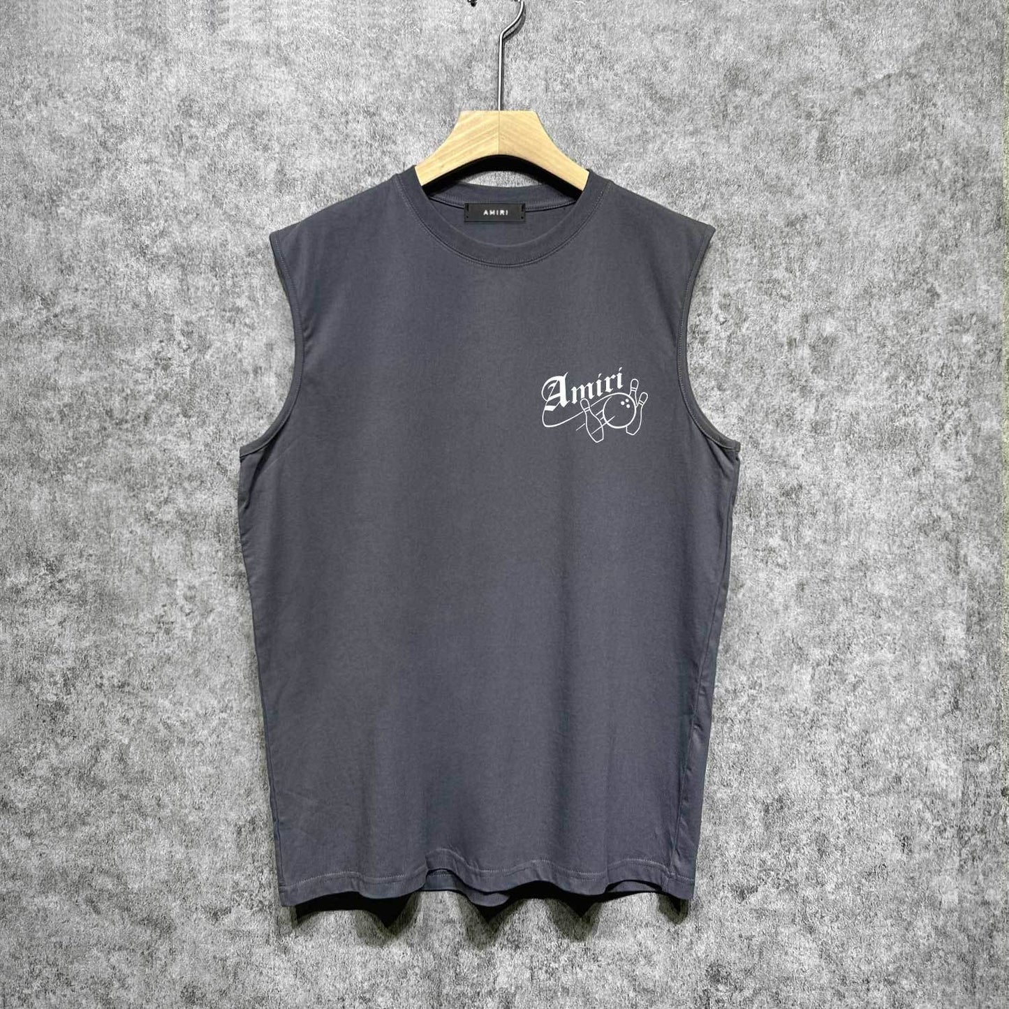 Amiri tank top bowling print