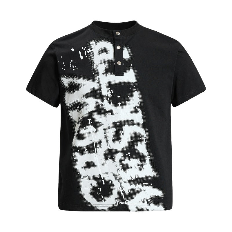 Men's t-shirt - american retro unisex solona cool-touch letter graphic design - men's high street slim fit short sleeve tee