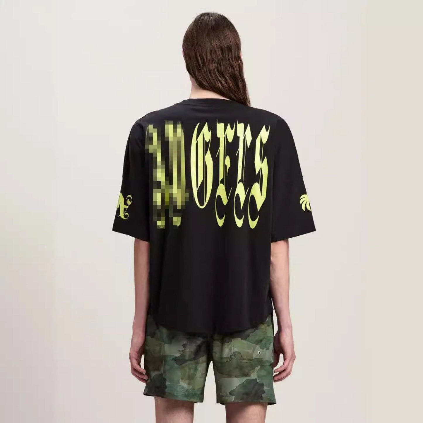 Palm Angels T Shirts Coconut Letter Logo Short Sleeve T-Shirt