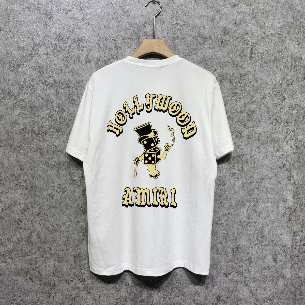 Amiri t shirts dice man printing short sleeves