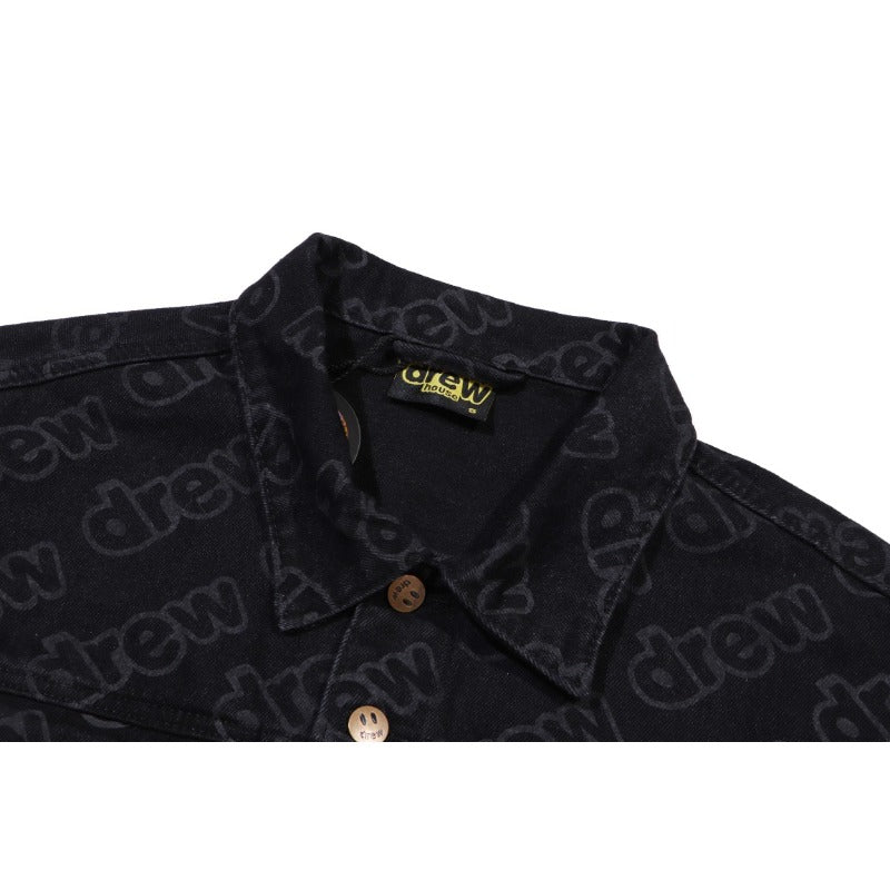 Drew house jacket spring & fall d@ew full printed barrage letterprintingjacketoutwear