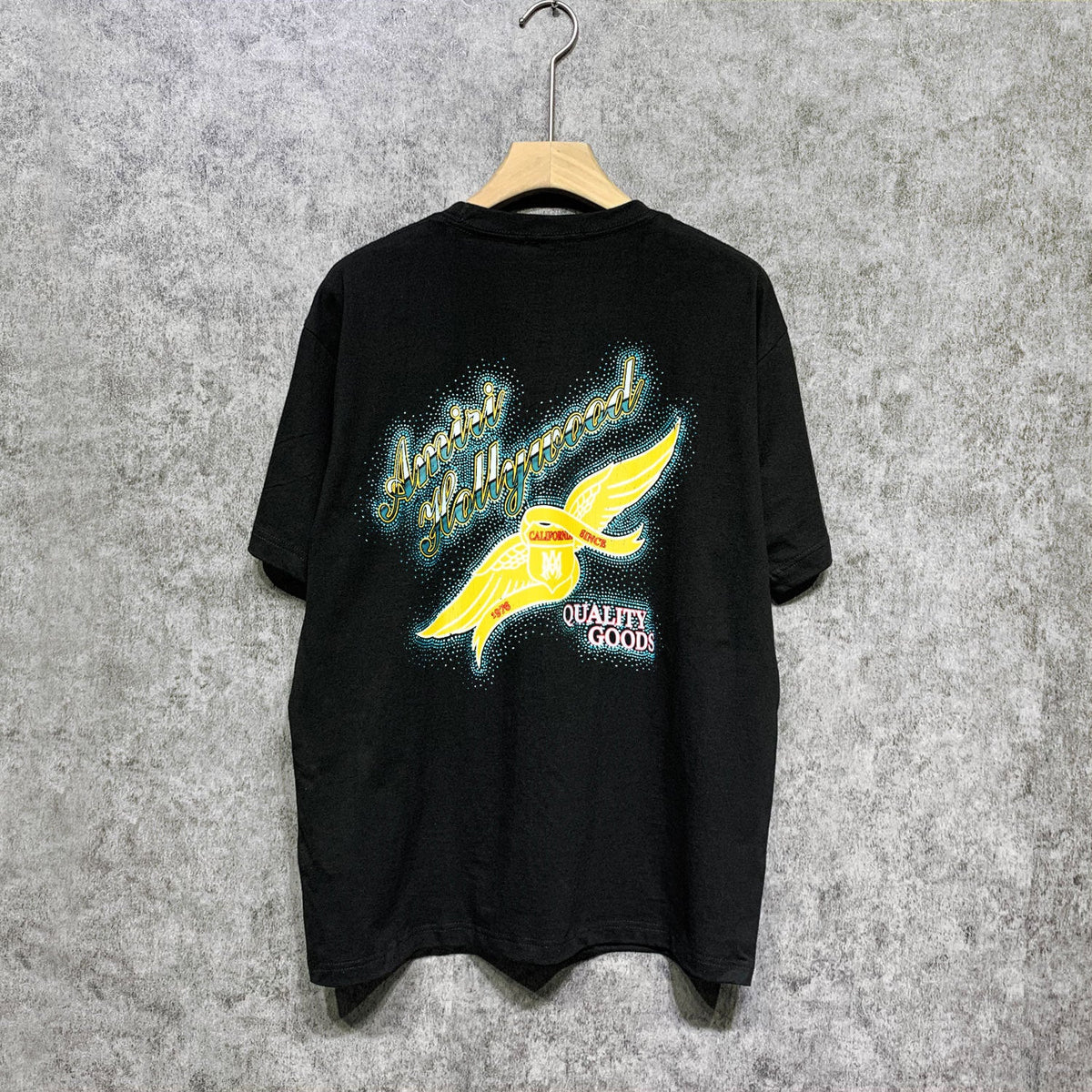 Amiri t shirts star point wings printing short sleeve