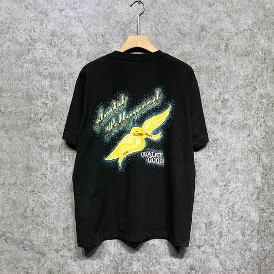 Amiri t shirts star point wings printing short sleeve