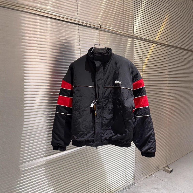 Drew house jacket spring & fall d@ew plain edge contrast colorpatchwork quilted cotton jacket