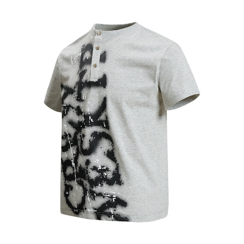 Men's t-shirt - american retro unisex solona cool-touch letter graphic design - men's high street slim fit short sleeve tee