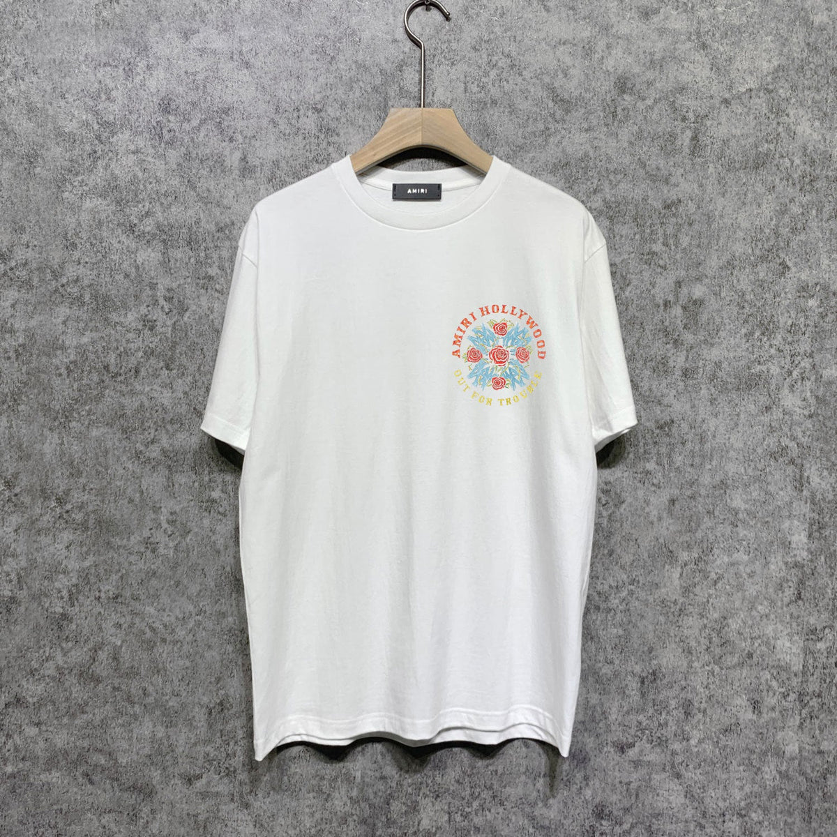 Amiri t shirts floral print short sleeve