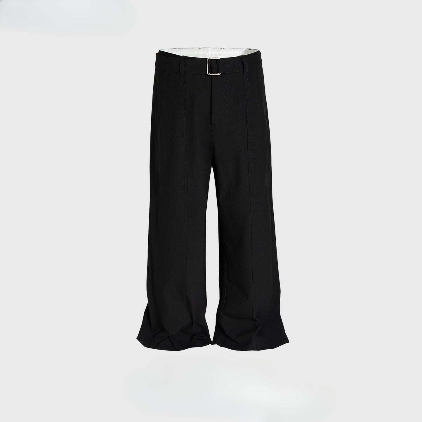 MIJKO Men's Vintage Pants MIJKO drape wide-footed trousers men's and women's belt casual trousers
