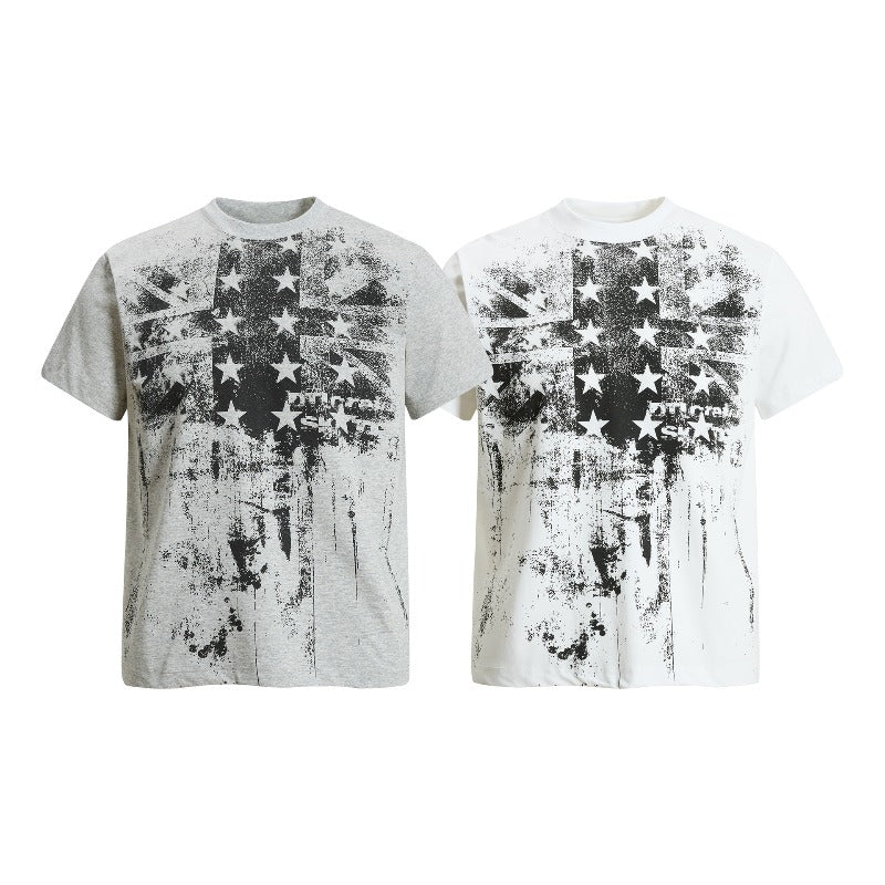 Men's t-shirt - american retro unisex solona cool-touch graphic print design - men's high street slim fit short sleeve tee
