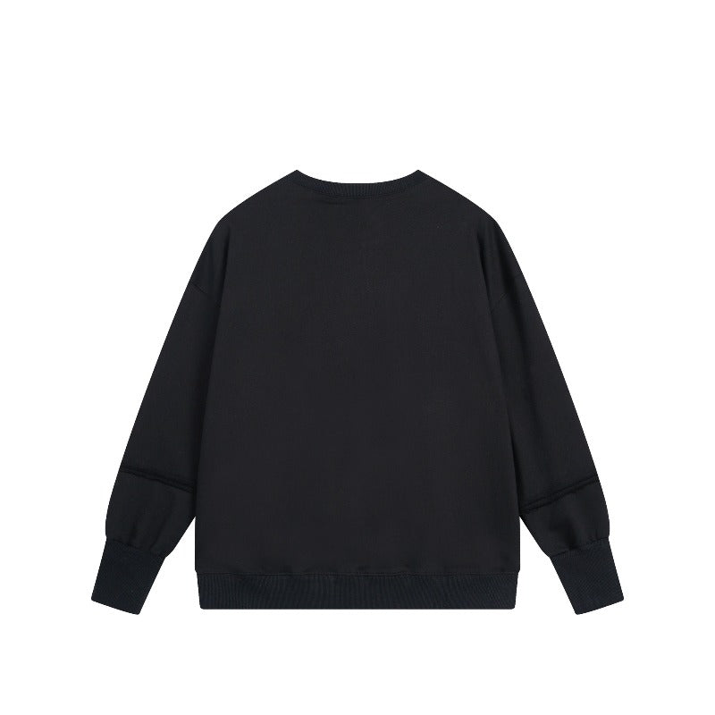 Drew house jacket - authentic european & american streetwear brand - autumn/winter collection - smiley face & letter embroidered crewneck pullover long sleeve
