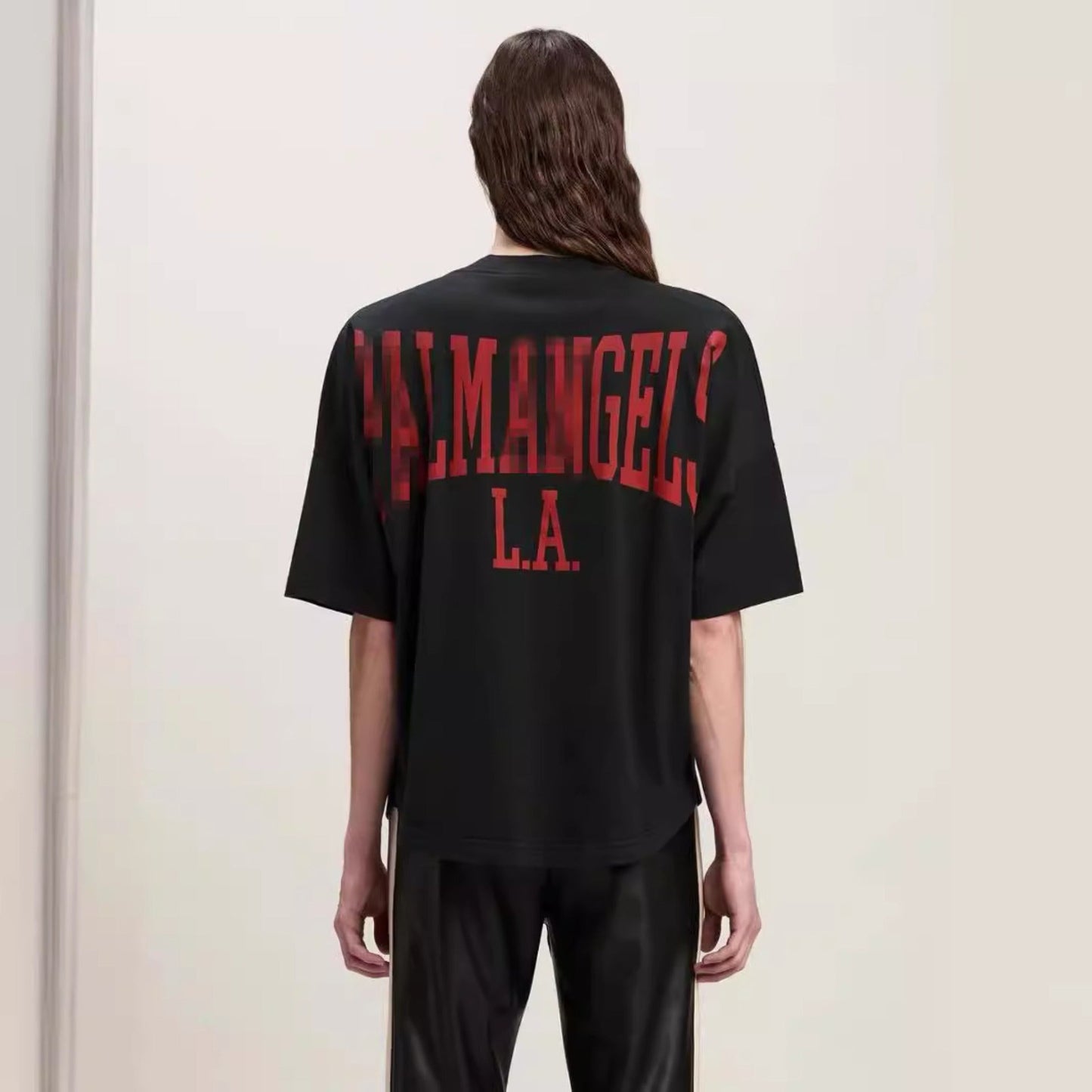 Palm Angels T Shirts Alphabet Slogan Printed Short Sleeve T-Shirt