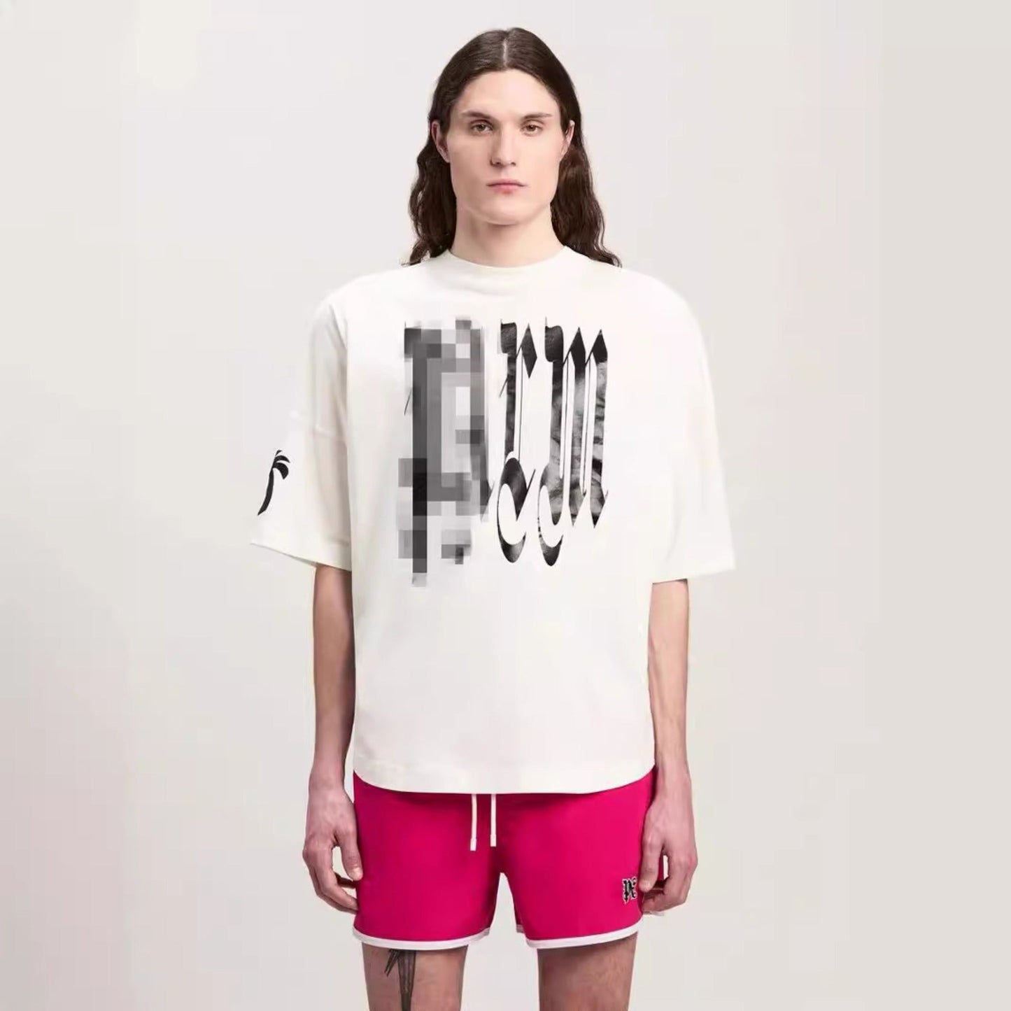Palm Angels T Shirts Coconut Letter Logo Short Sleeve T-Shirt
