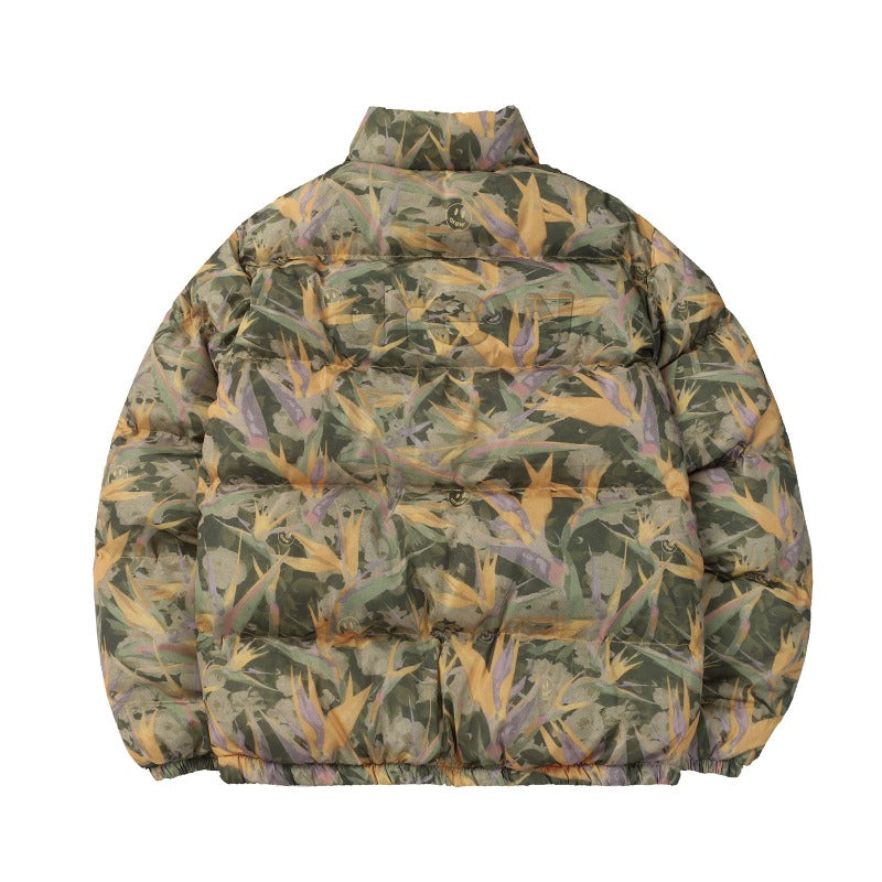 Drew house jacket fall and winter d@ew bird of paradise pattern stand collar cotton outwear