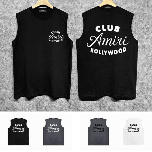 Amiri tank top hollywood club printing