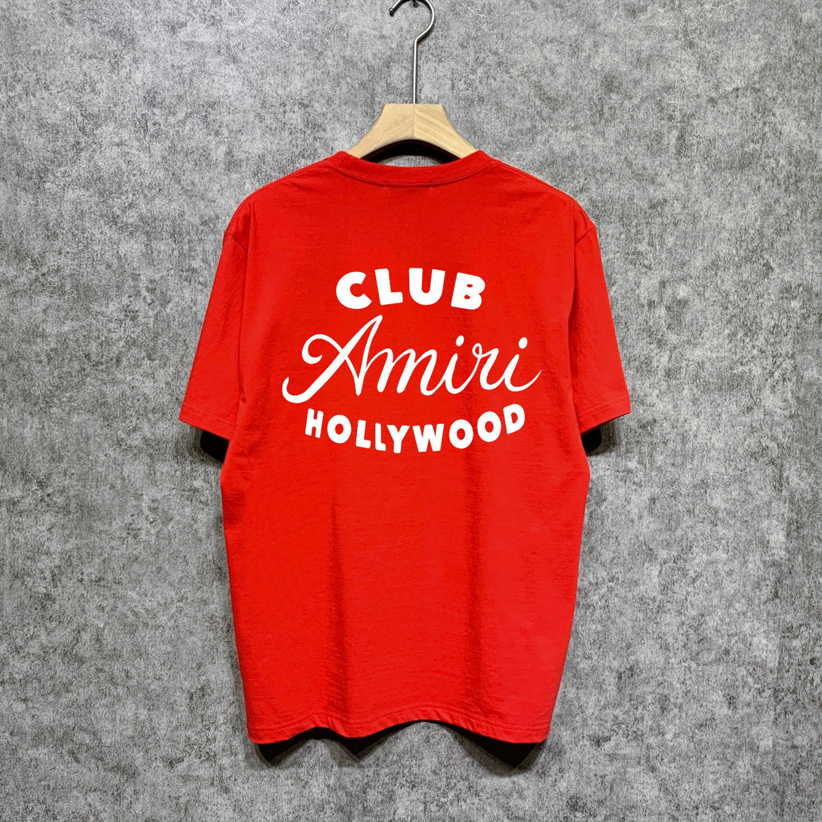 Amiri t shirts hollywood club printing short sleeve