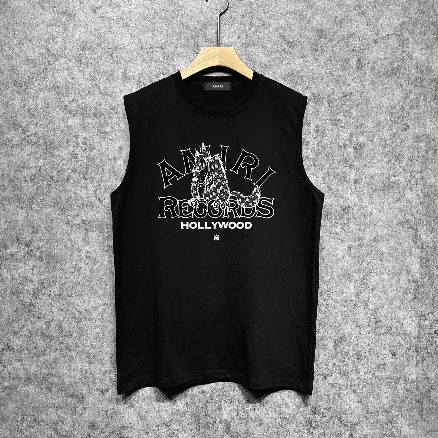 Amiri tank top big bad wolf letterprinting