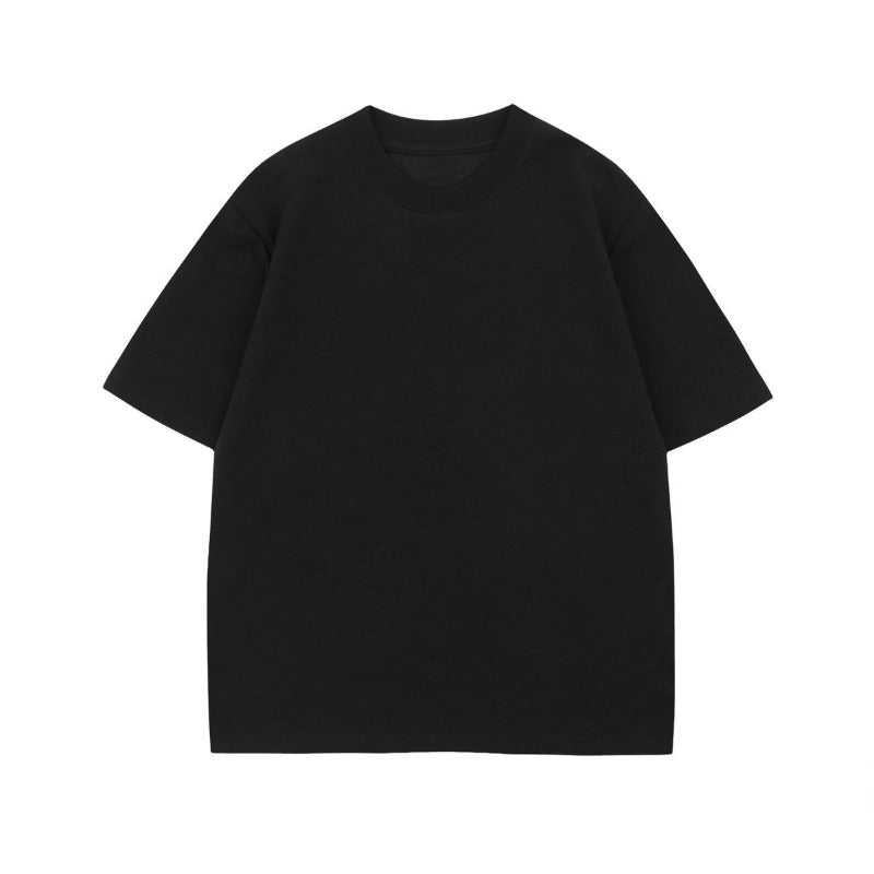 Men's t-shirt - american neutral summer streetwear, old money style, high-end design, textured, relaxed fit, crew neck short sleeve tee