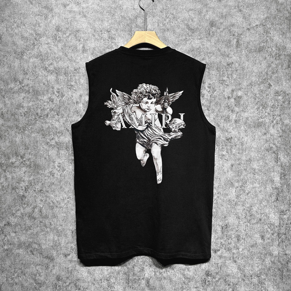 Amiri tank top angel sketch printing