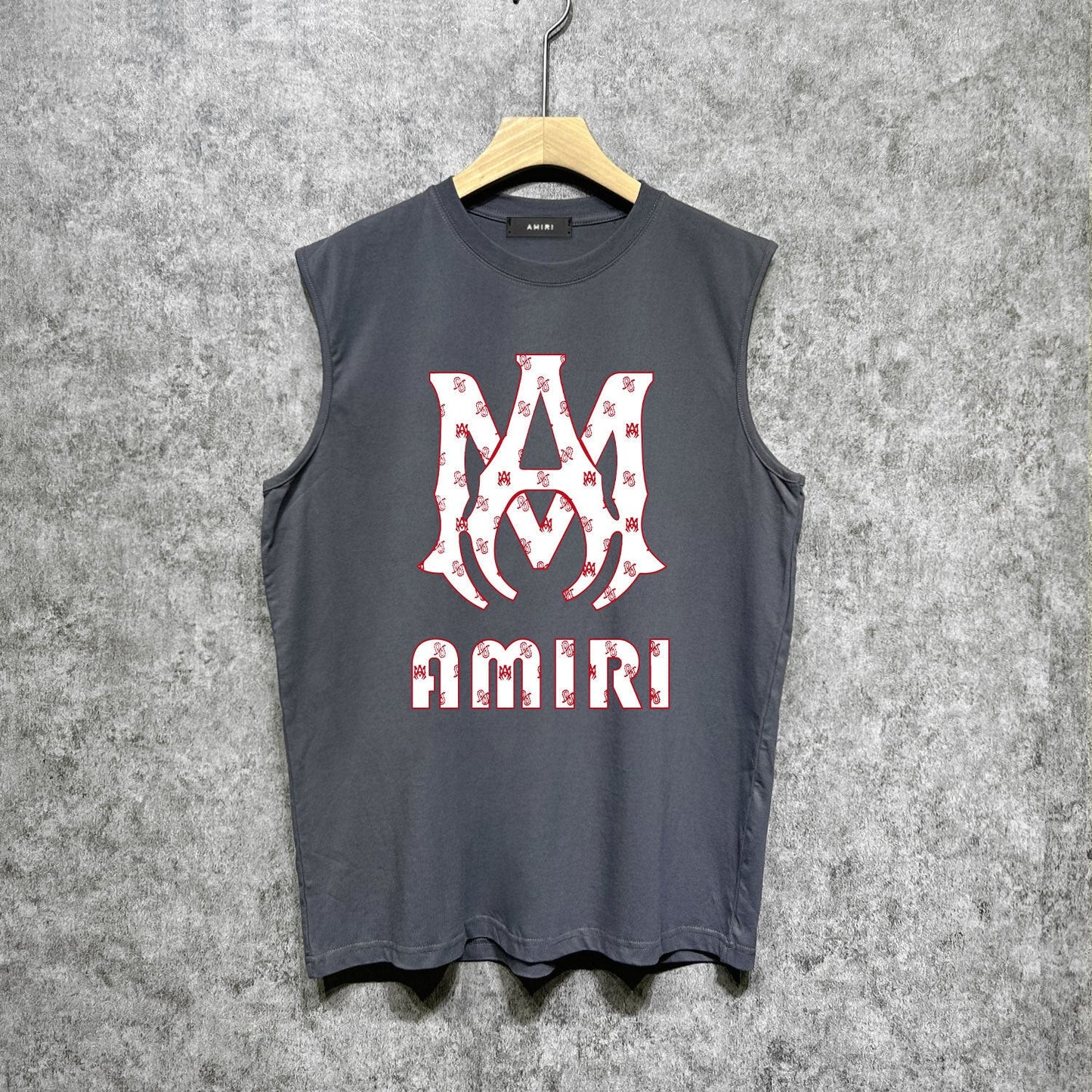 Amiri tank top cashew flower large simple logo printing