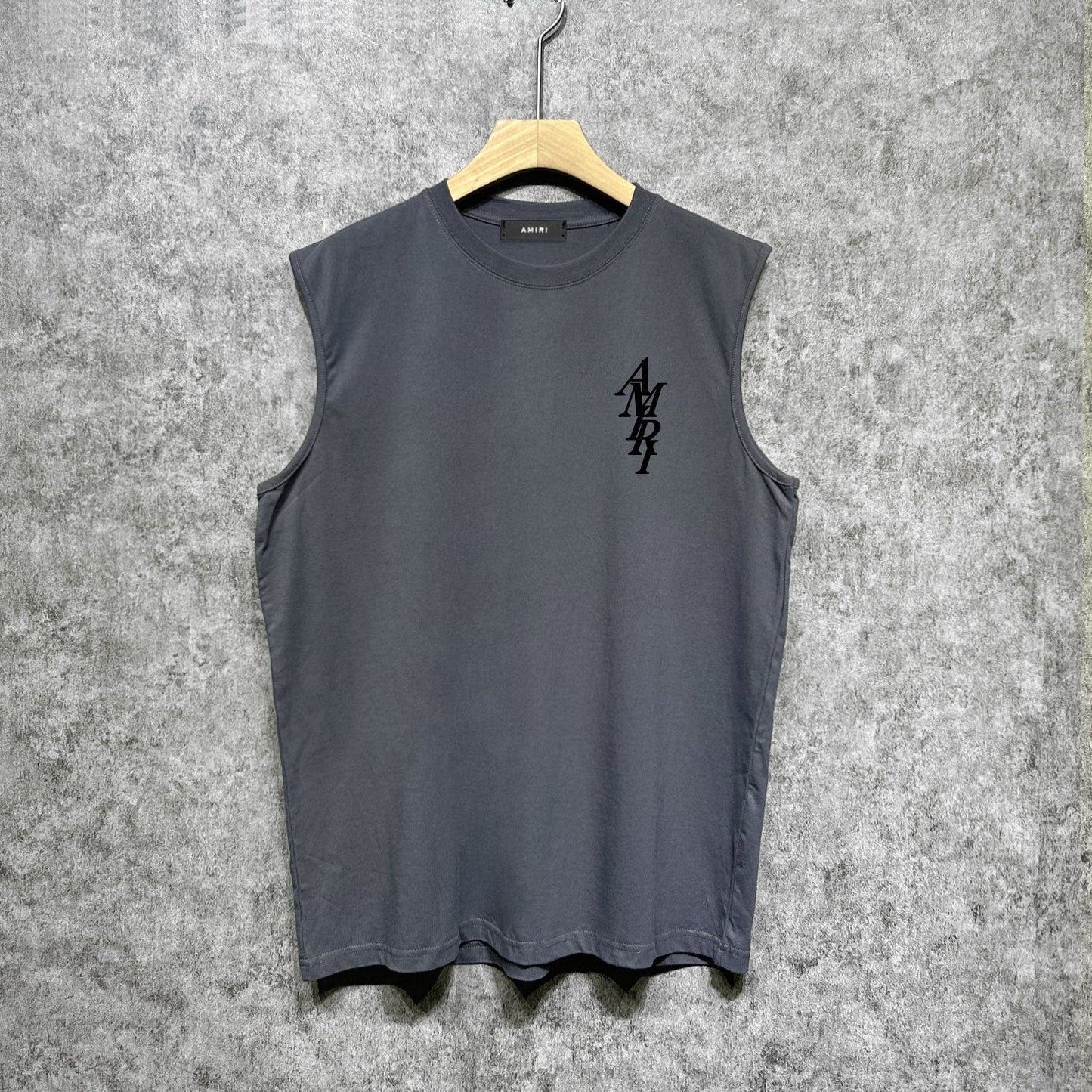 Amiri tank top with vertical overlapping letterprinting